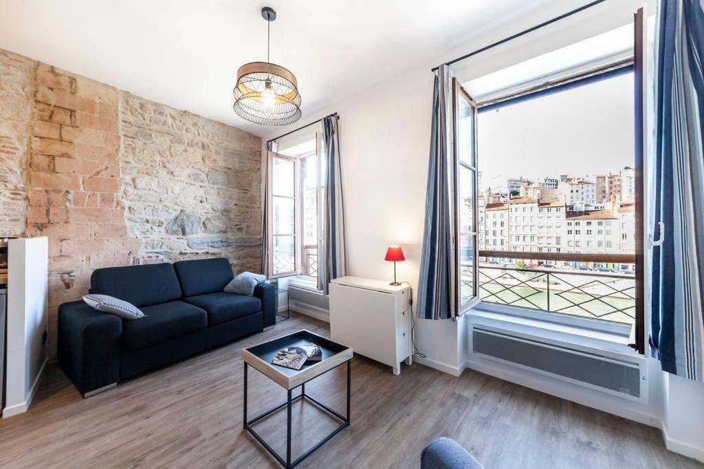 Renovated apartment Saône view in the heart of the historic district Lyon Extérieur photo