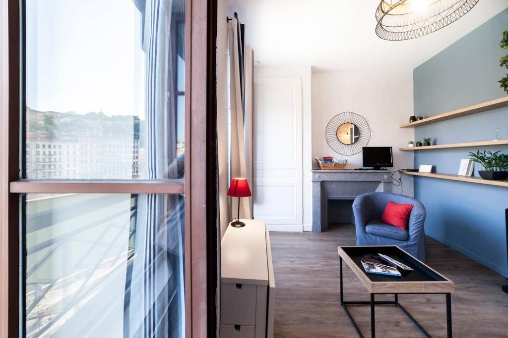 Renovated apartment Saône view in the heart of the historic district Lyon Extérieur photo
